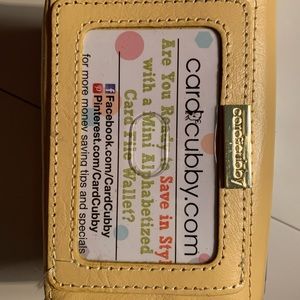 Brand new RFID card cubby wallet. Great for organizing items!